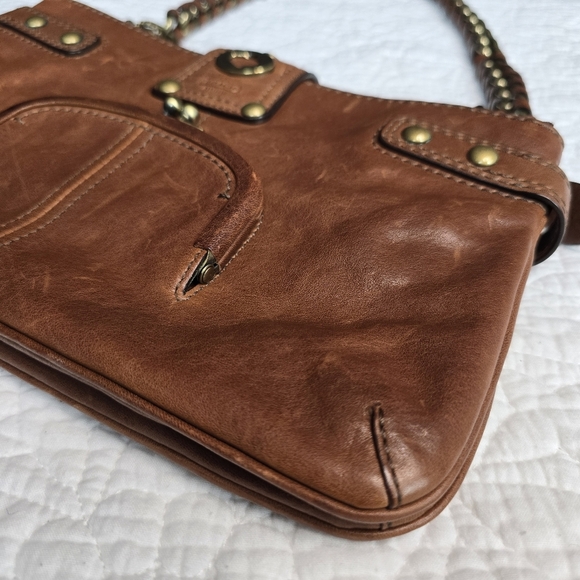 Coach Bridget 65th Anniversary Legacy Turnlock Kisslock Brown Shoulder Bag 11623 - Picture 9 of 17